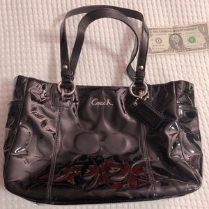 Coach purse (black patent leather)